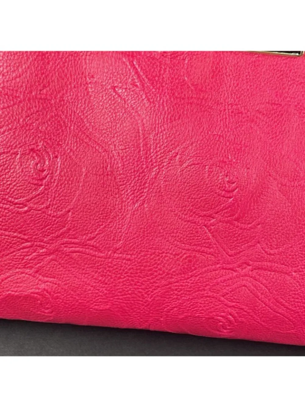 Betsey Johnson NY Large Pink Rose Purse Wristlet Bag NWOT - Picture 9 of 15